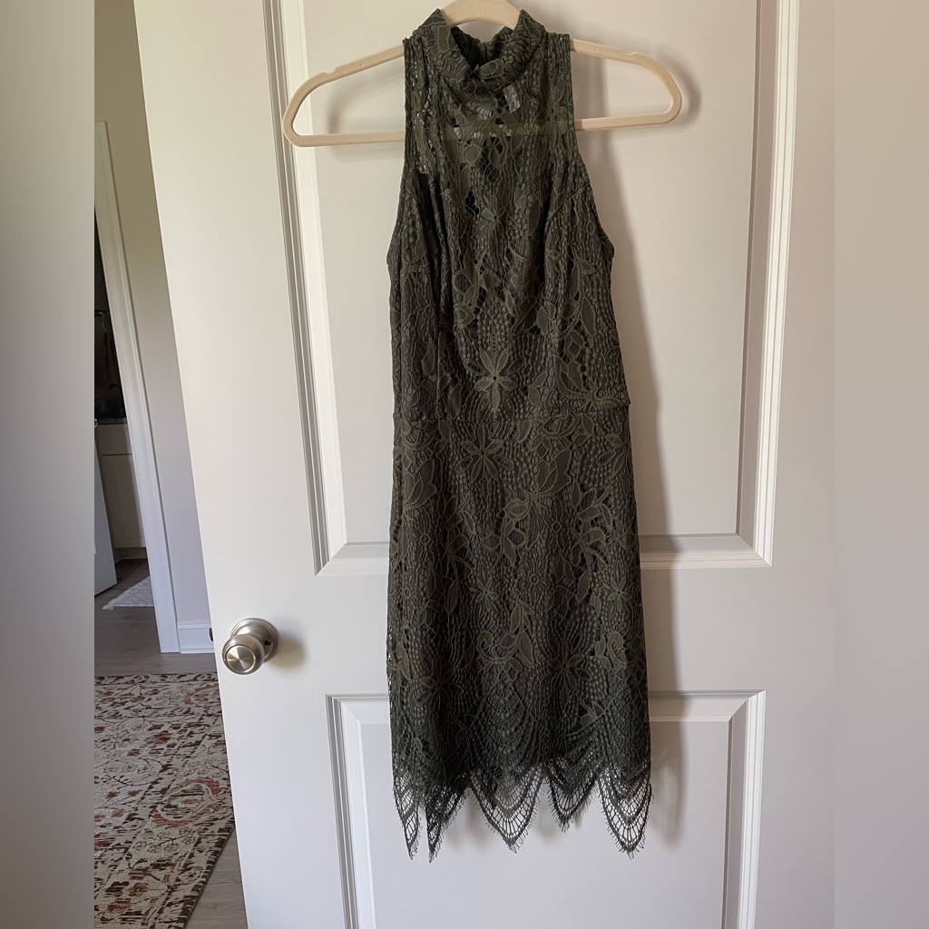Xhilaration | Dresses | Elegant Green Lace Dress | Poshmark